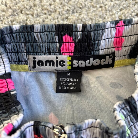 Jamie Sadock Womens Sz Medium Sleeveless Abstract Print Dress Multicolor - Picture 4 of 10